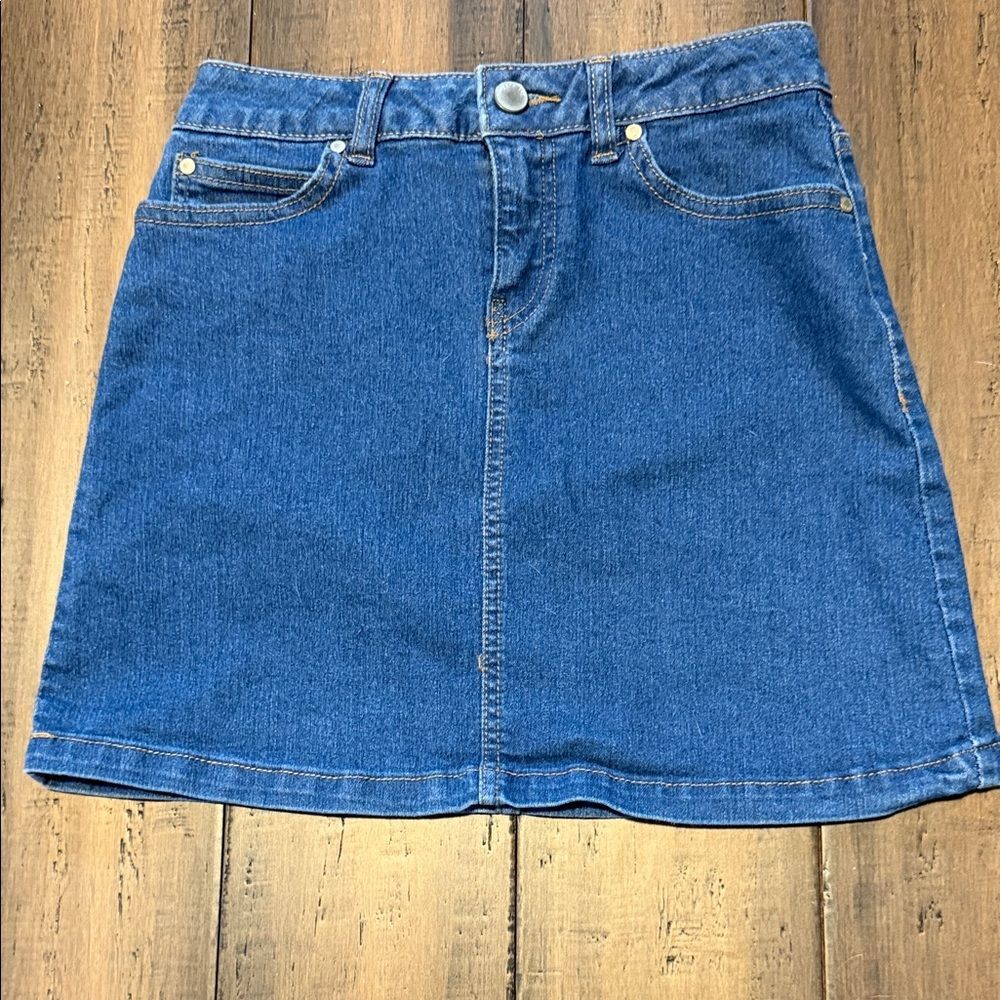 Classic Blue Denim Mini Skirt - Kids